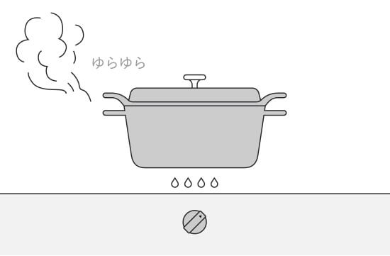 最適な弱火の火加減